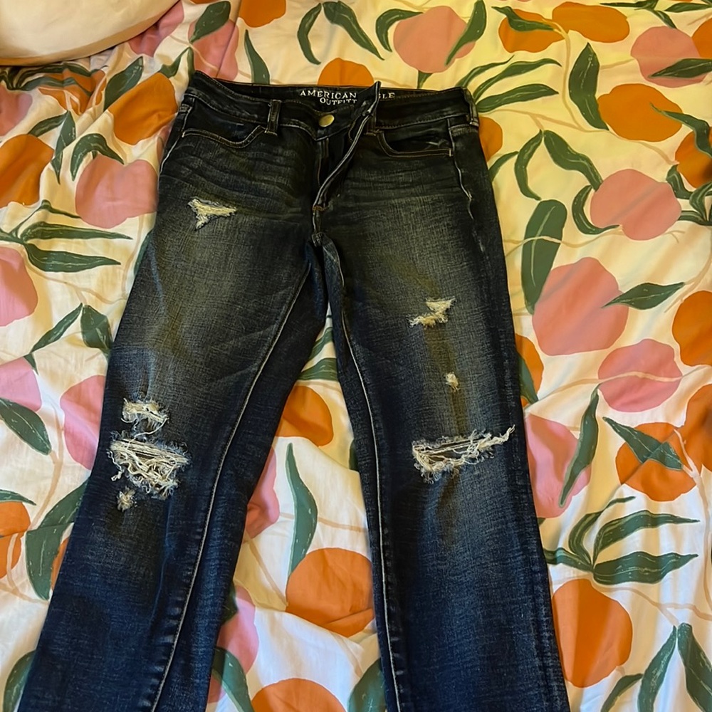 Barley worn American eagle pants